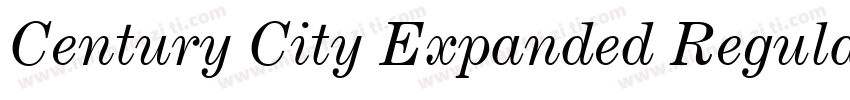 Century City Expanded Regular字体转换